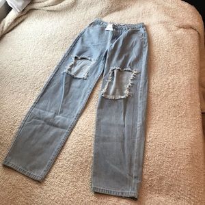 Adika straight leg ripped jeans